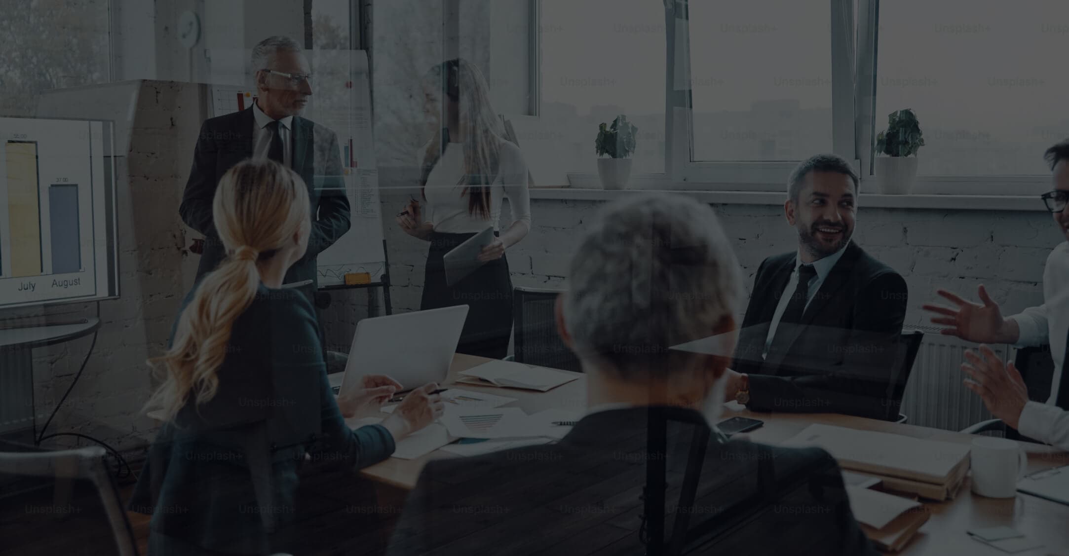 Audit Firm accountants meeting in the office